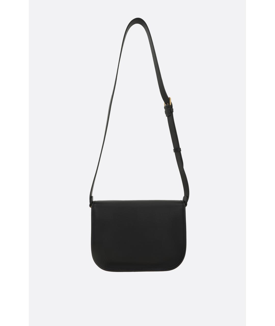 VALENTINO Черная кожаная сумка через плечо, фото 3