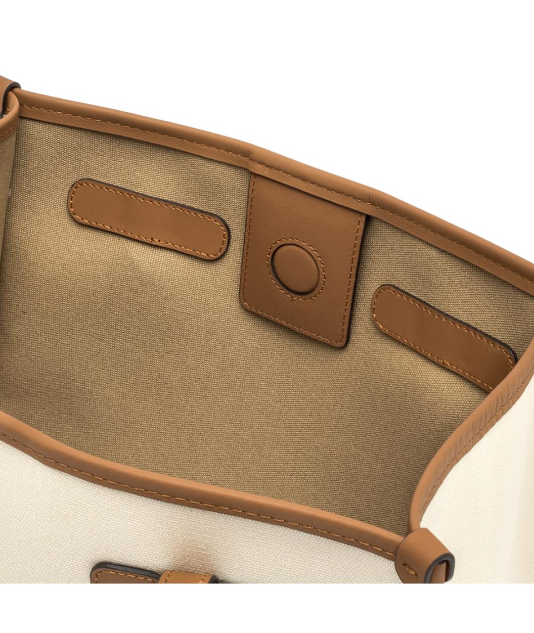 Gianni Chiarini Белая тканевая сумка через плечо, фото 3