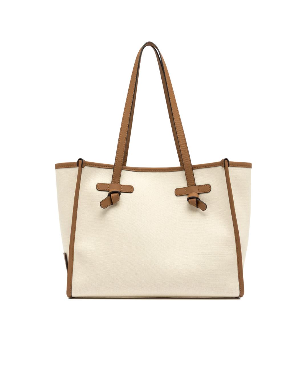 Gianni Chiarini Белая тканевая сумка через плечо, фото 1