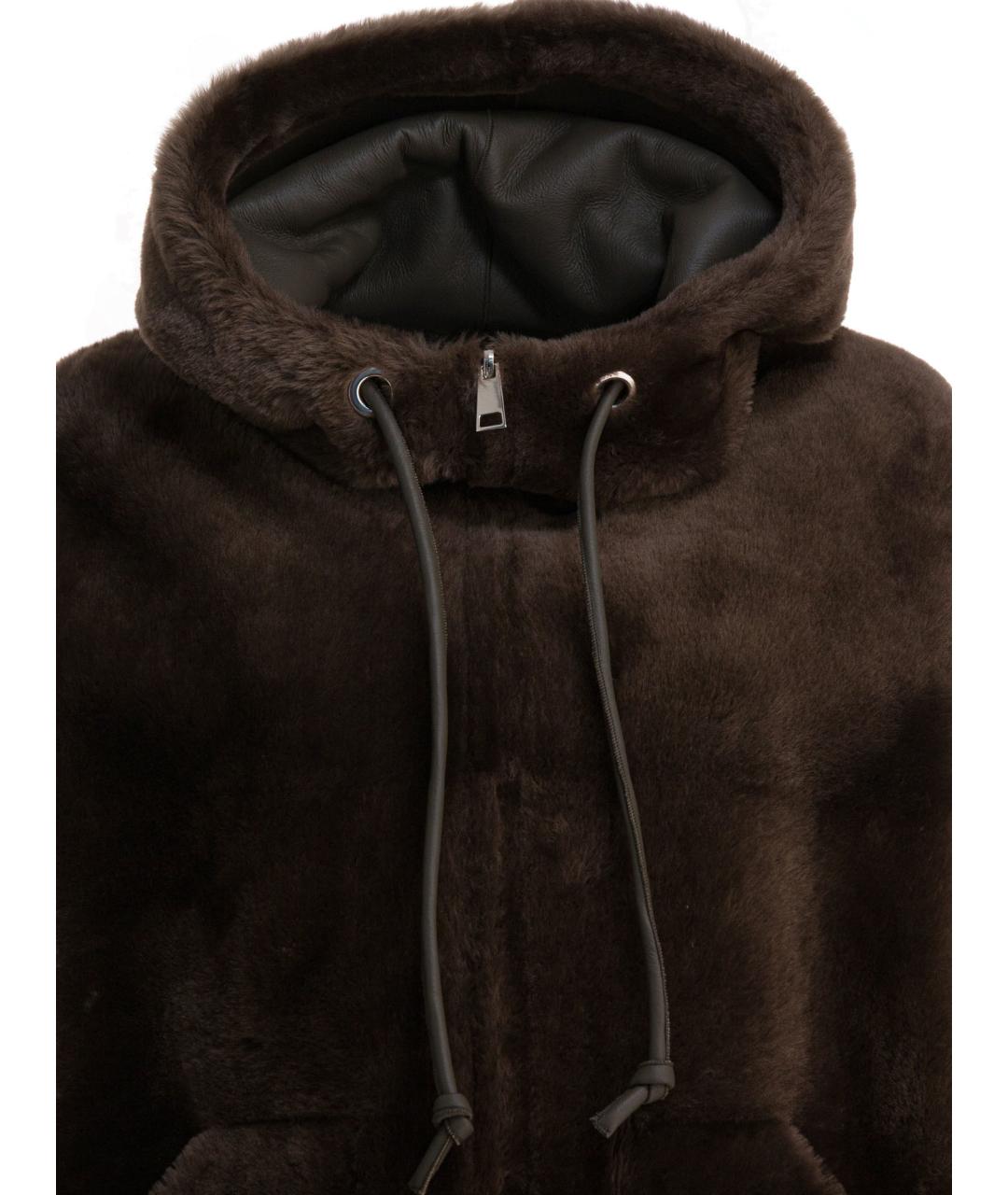 BLANCHA Коричневая кожаная куртка, фото 4