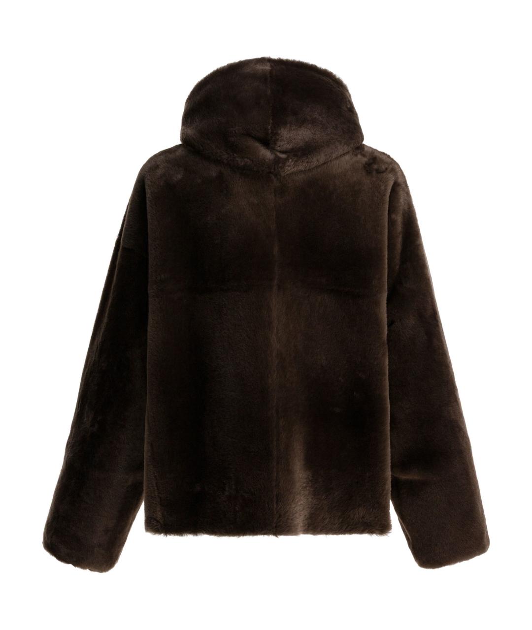 BLANCHA Коричневая кожаная куртка, фото 2