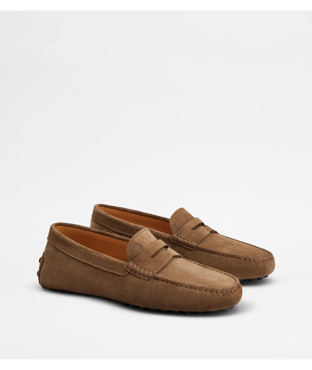 TOD'S Коричневые кожаные мокасины, фото 2