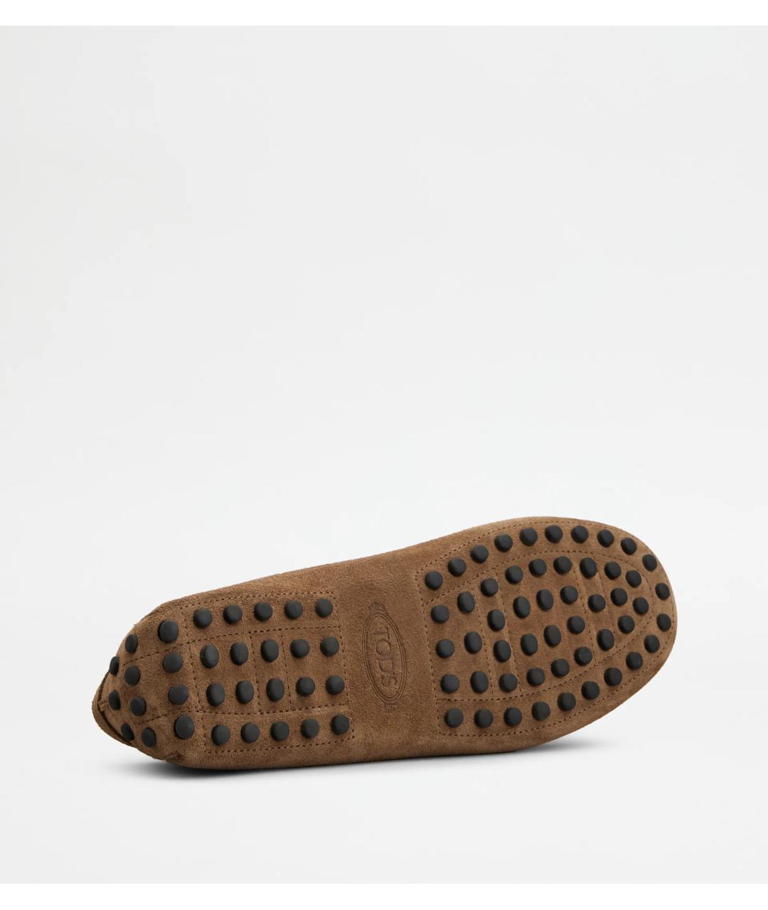 TOD'S Коричневые кожаные мокасины, фото 4