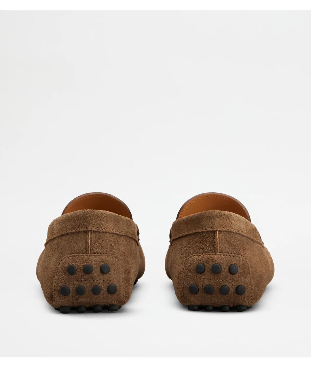TOD'S Коричневые кожаные мокасины, фото 3