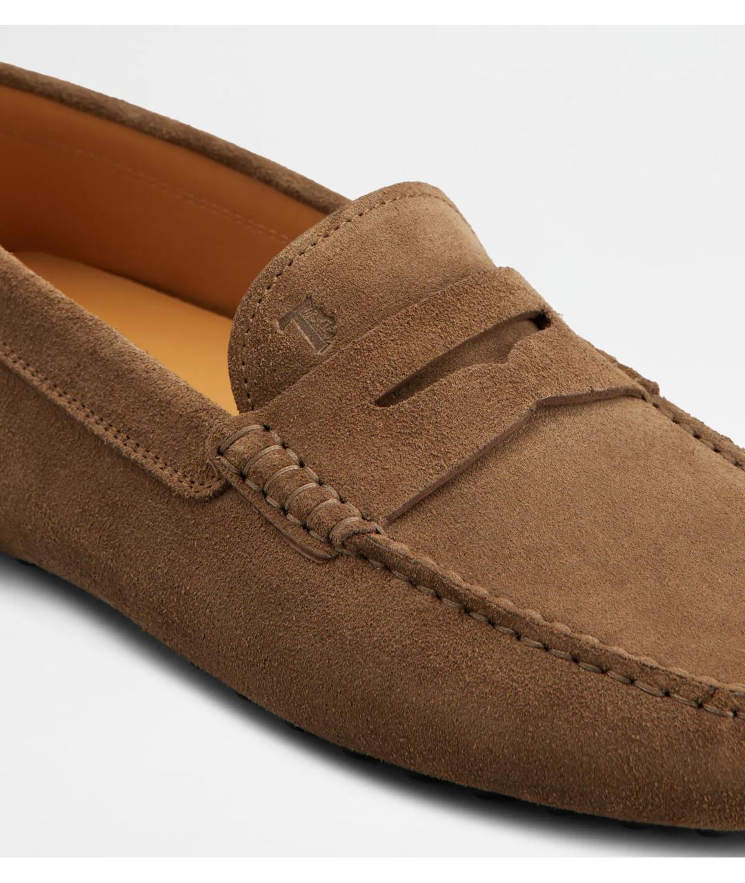 TOD'S Коричневые кожаные мокасины, фото 6