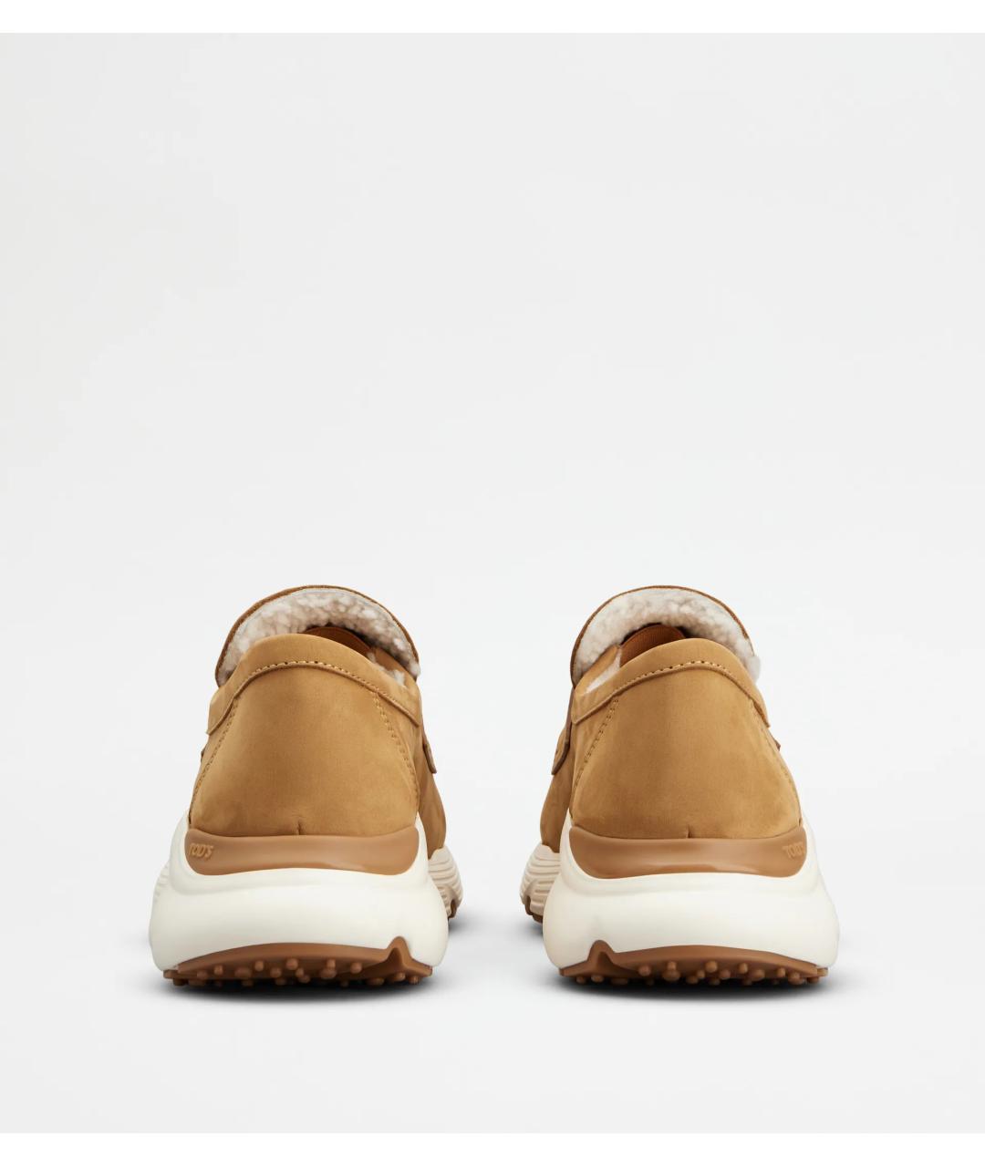 TOD'S Бежевые нубуковые лоферы, фото 3