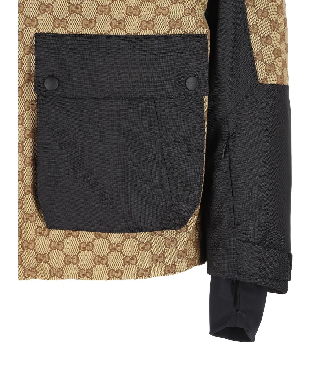 GUCCI Бежевая полиамидовая куртка, фото 4