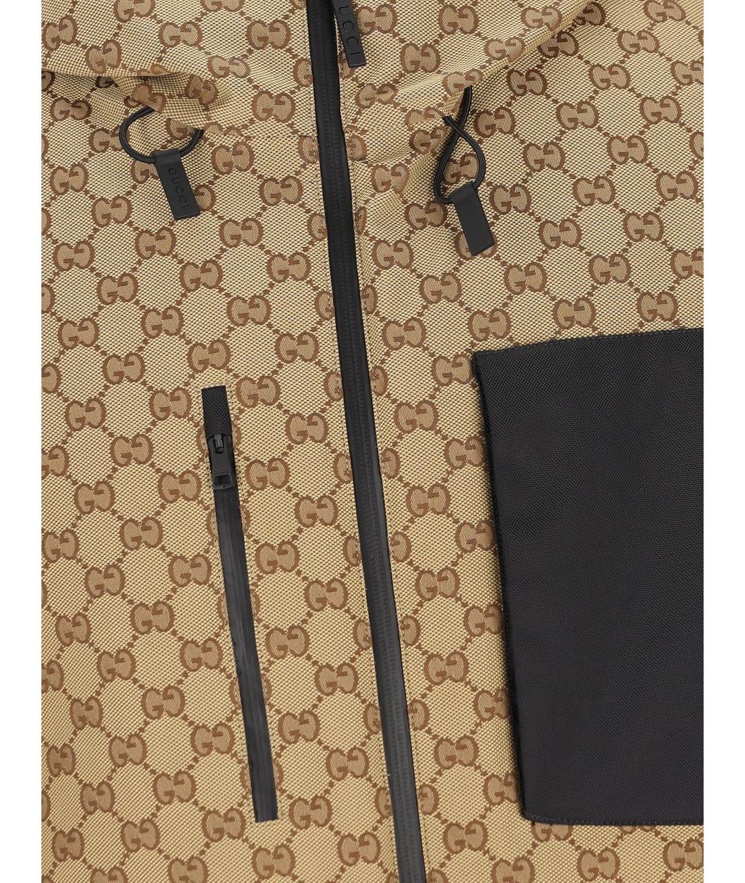 GUCCI Бежевая полиамидовая куртка, фото 3