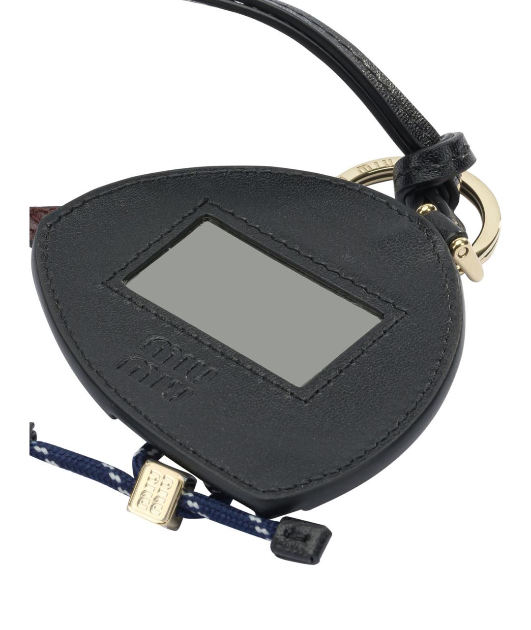 MIU MIU Коричневый брелок, фото 2