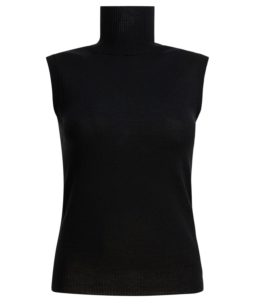 SPORTMAX Черная шерстяная водолазка, фото 1