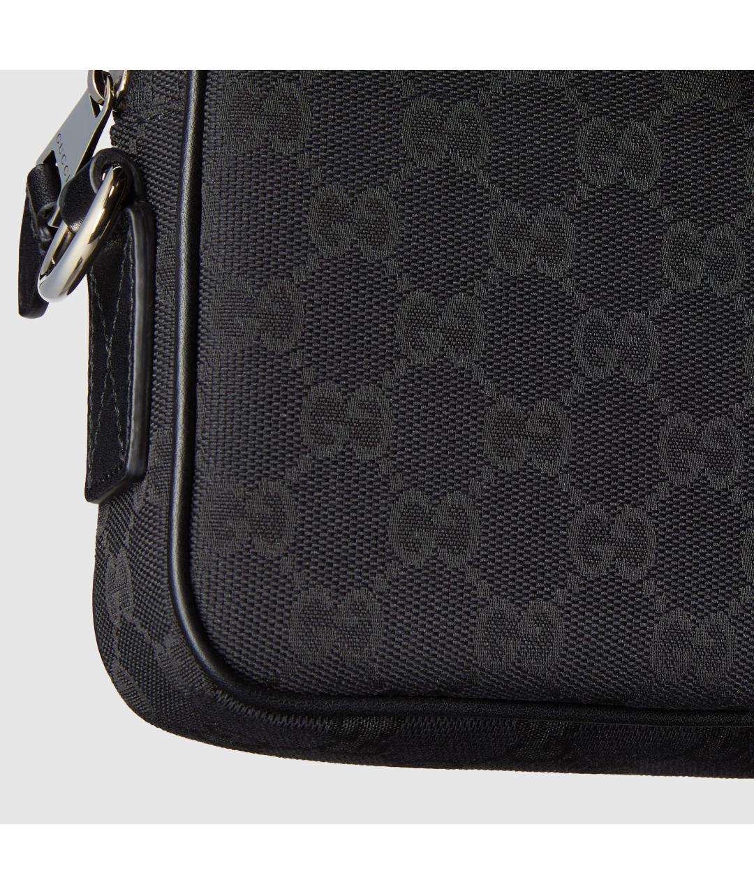 GUCCI Черная синтетическая сумка на плечо, фото 8