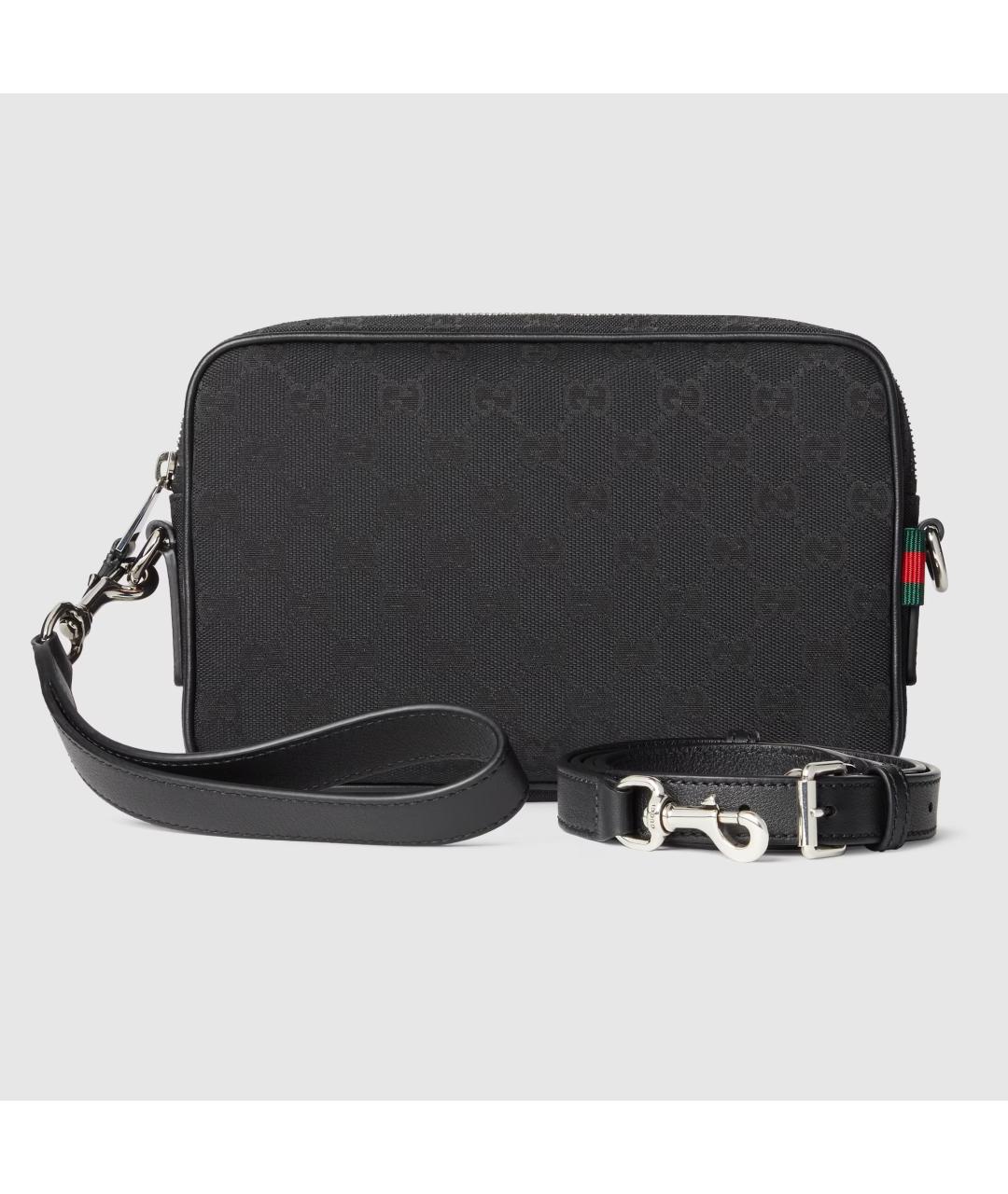 GUCCI Черная синтетическая сумка на плечо, фото 1