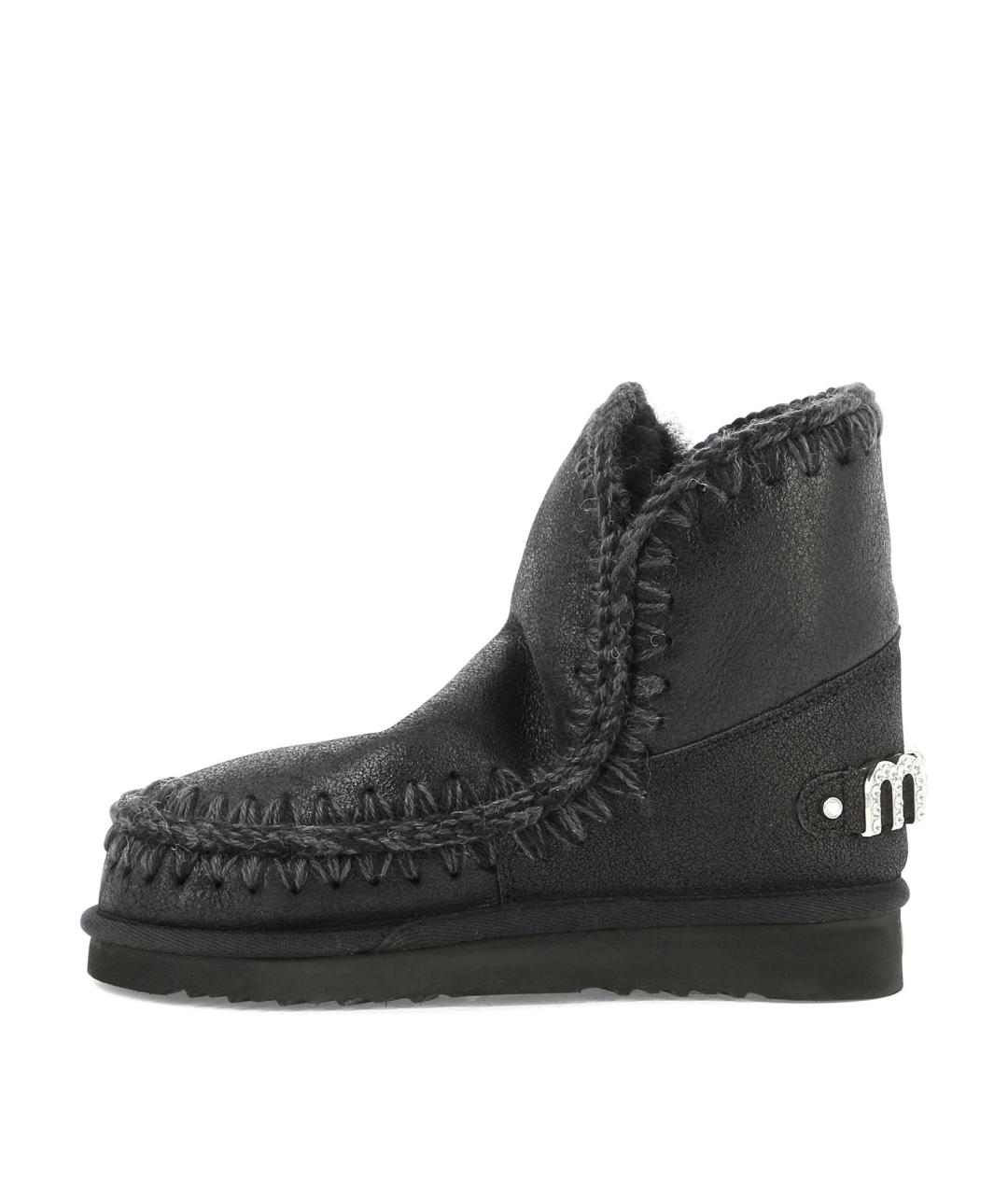 MOU Черные кожаные ботинки, фото 3