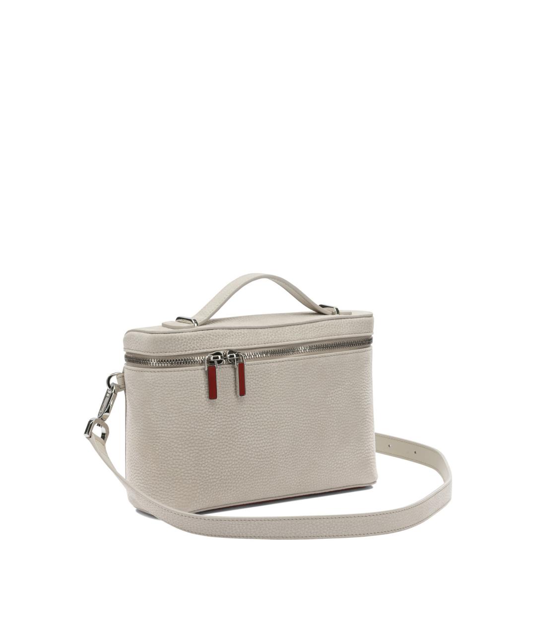 CHRISTIAN LOUBOUTIN Бежевая кожаная сумка на плечо, фото 2