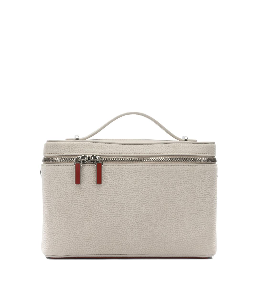 CHRISTIAN LOUBOUTIN Бежевая кожаная сумка на плечо, фото 1