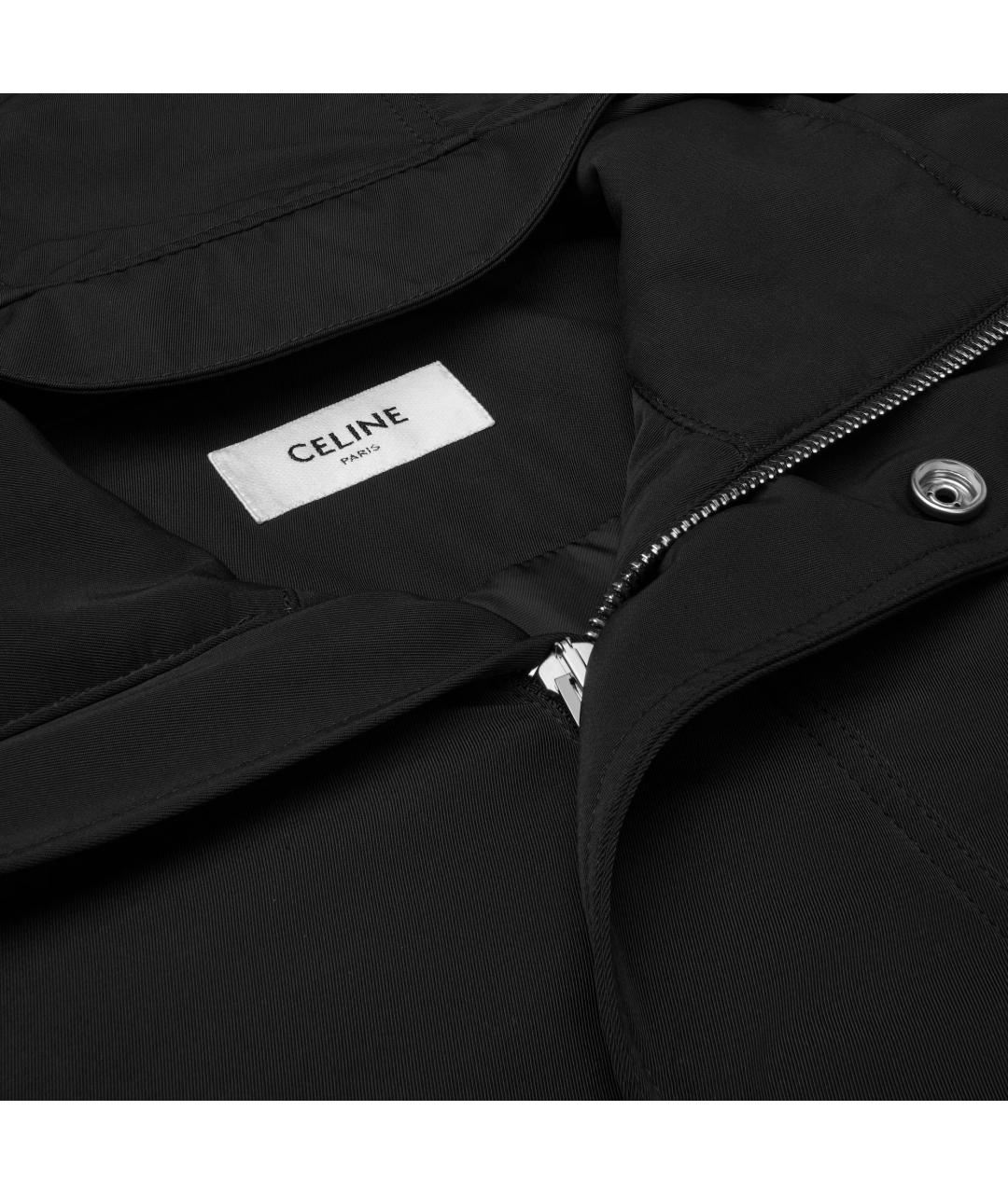 CELINE Черная полиамидовая куртка, фото 2