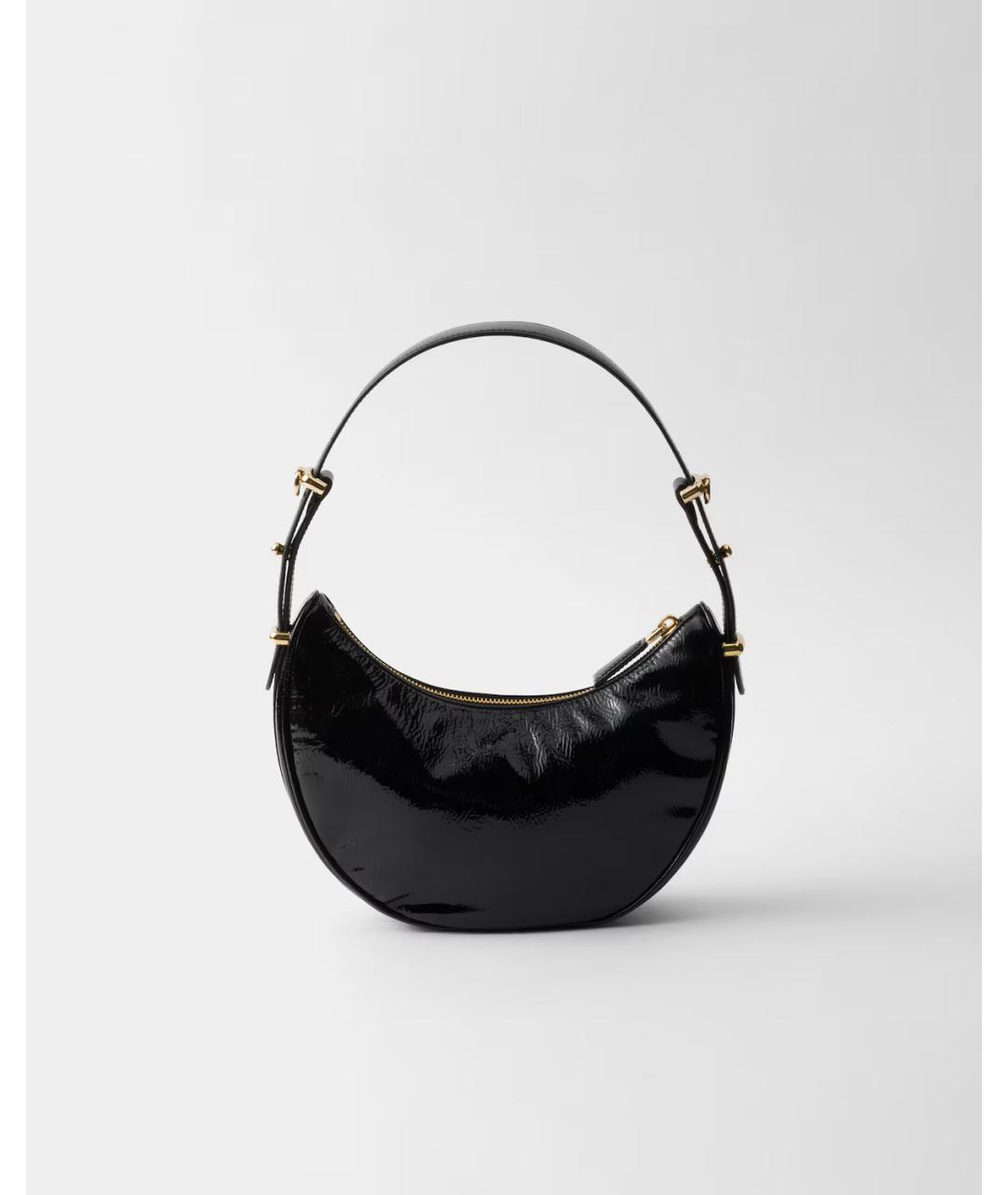 PRADA Черная кожаная сумка через плечо, фото 2