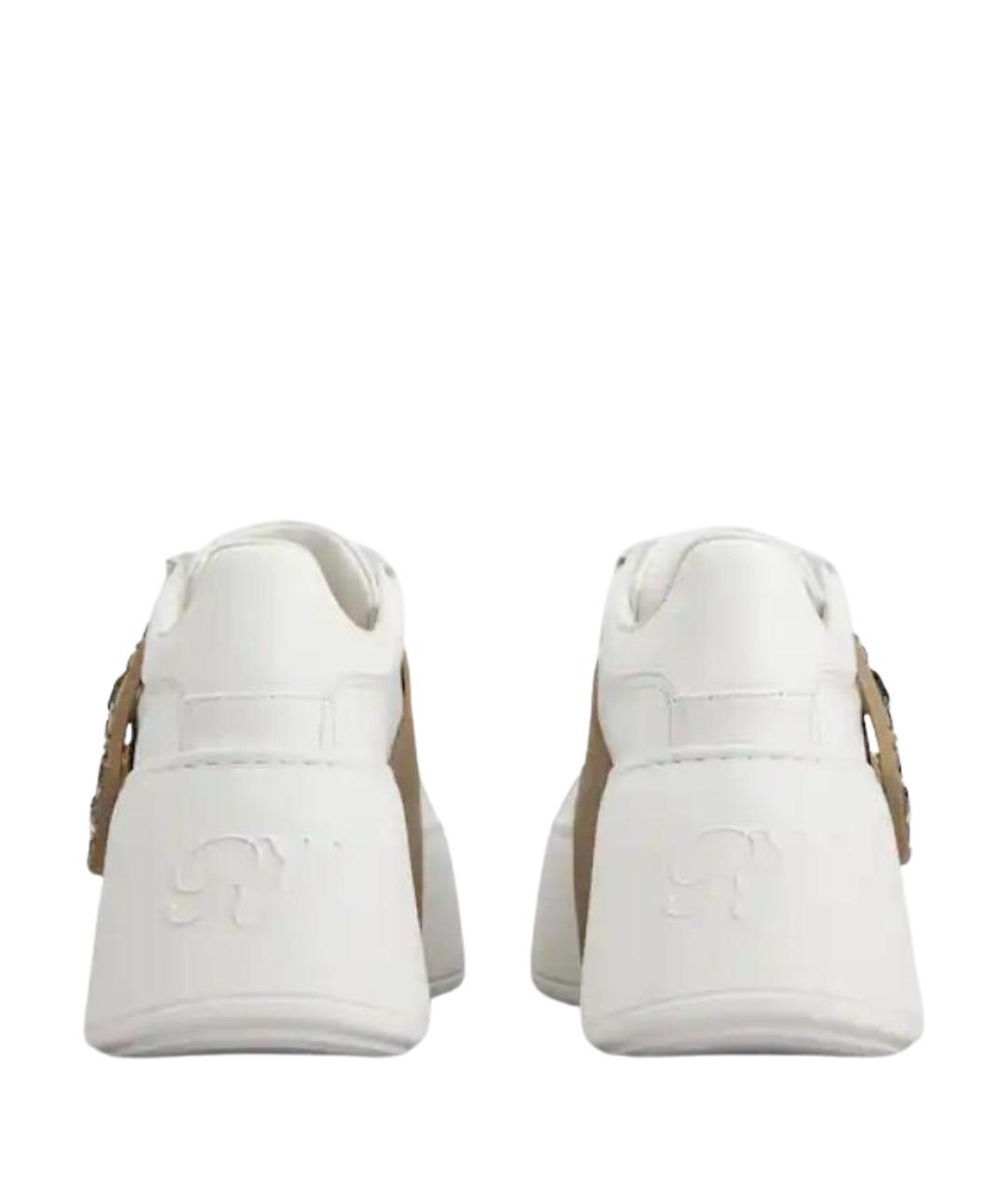 ROGER VIVIER Белые кожаные кроссовки, фото 4