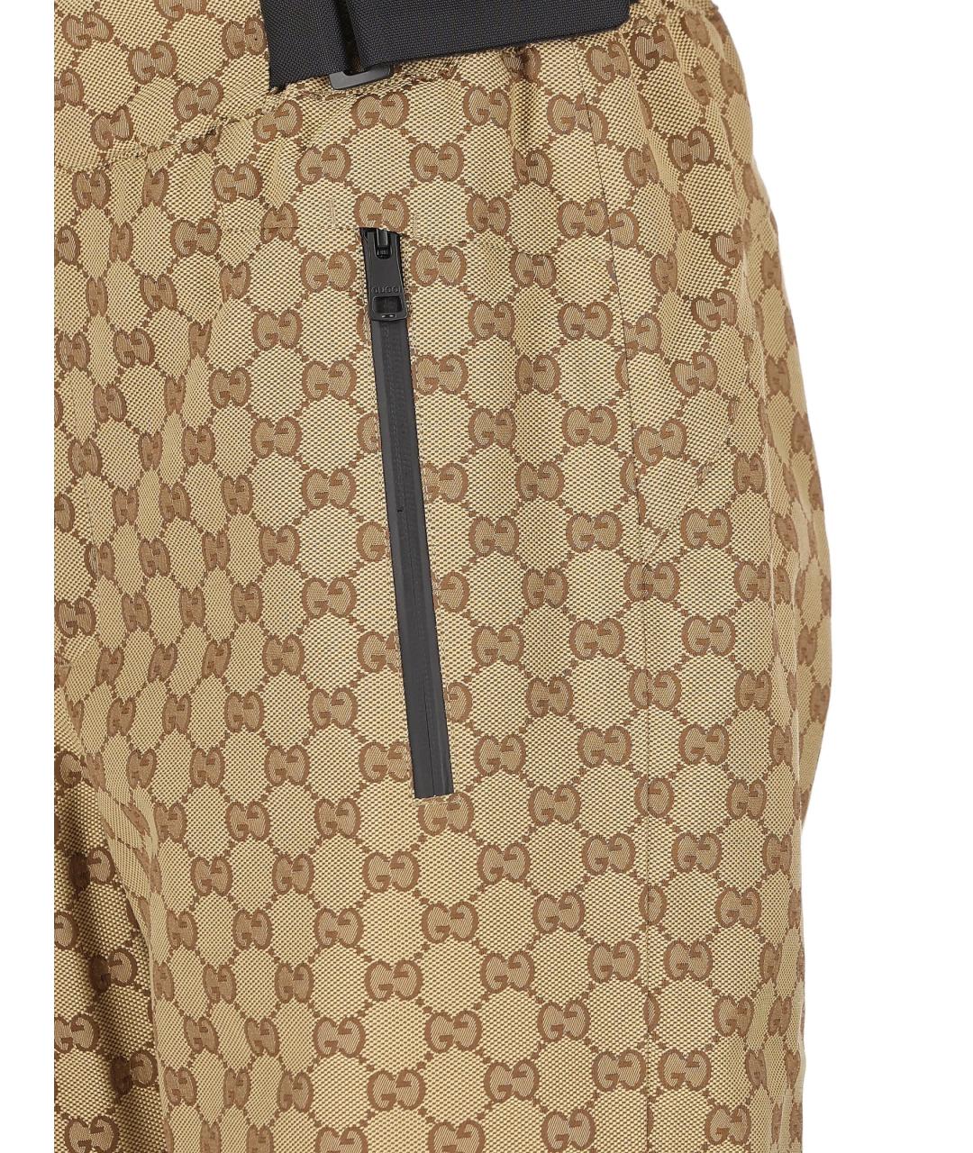 GUCCI Бежевый полиамидовый комбинезон, фото 3