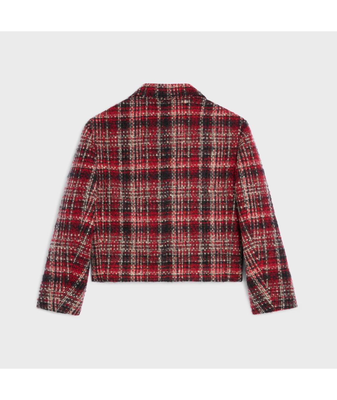 CELINE Красный шерстяной жакет/пиджак, фото 2