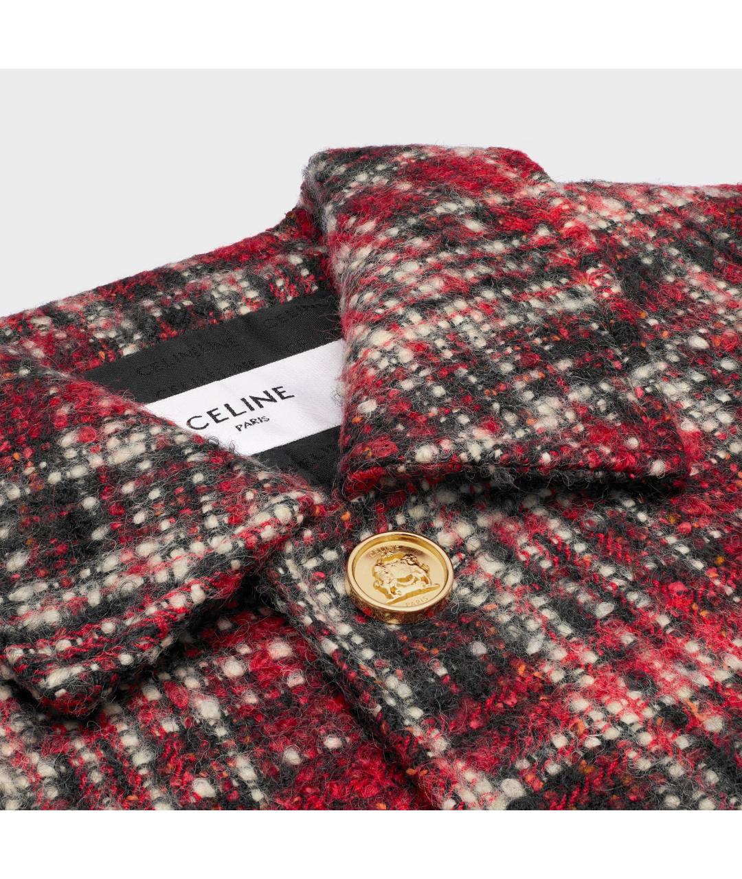 CELINE Красный шерстяной жакет/пиджак, фото 3