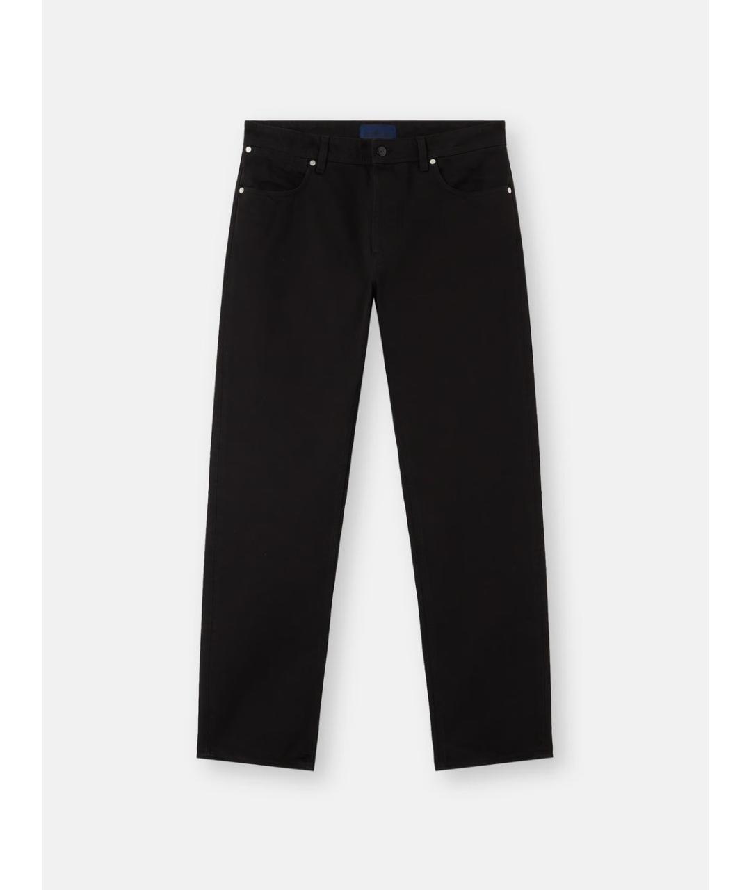 STONE ISLAND Черные хлопковые повседневные брюки, фото 1