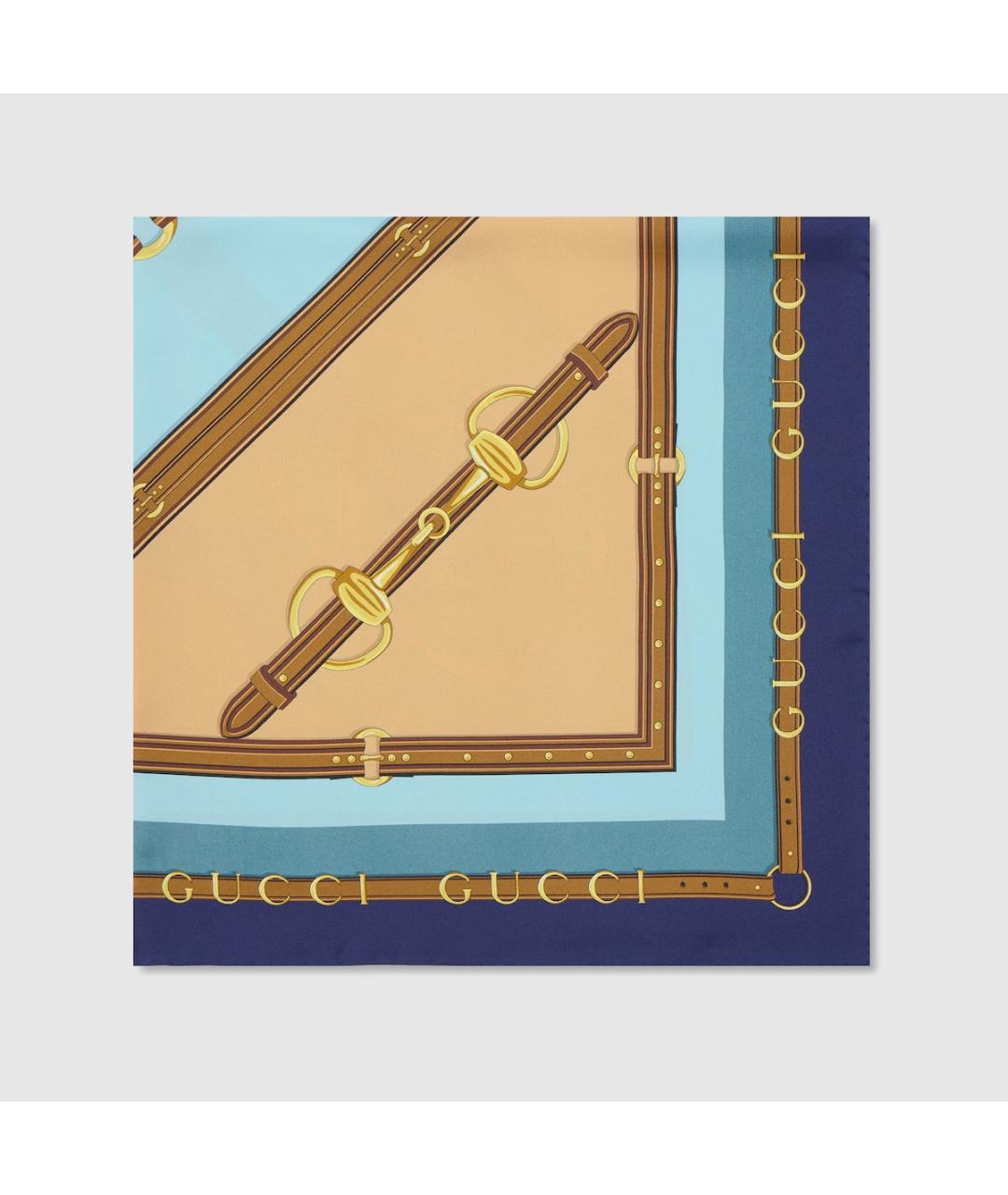 GUCCI Мульти шелковый платок, фото 2