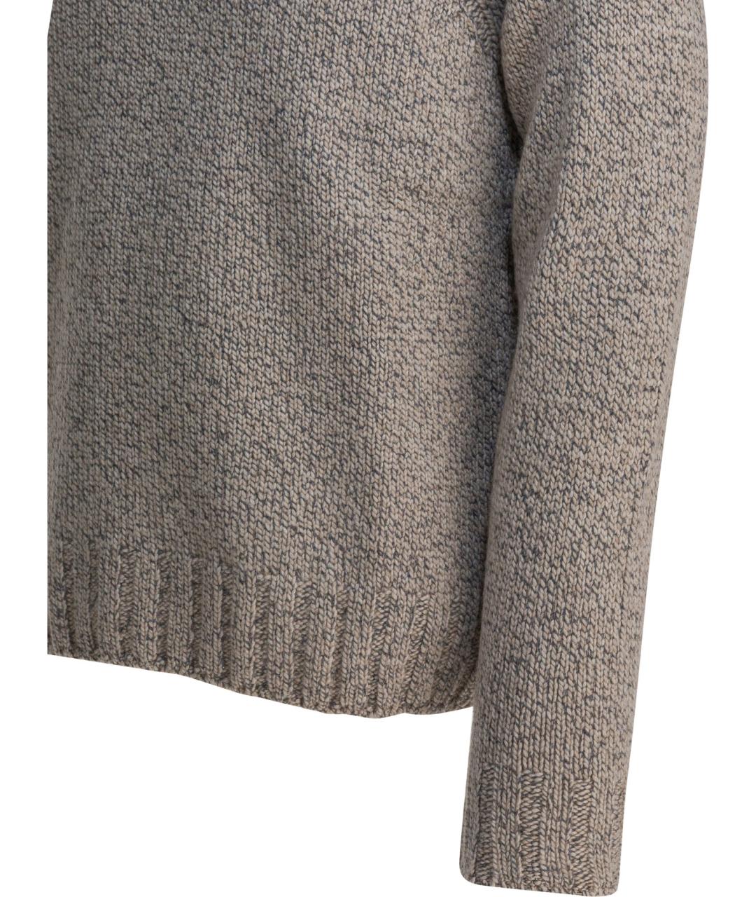 ZEGNA Бежевый кашемировый джемпер / свитер, фото 4