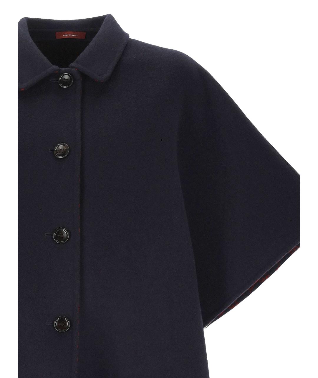 GUCCI Темно-синее шерстяное пальто, фото 2