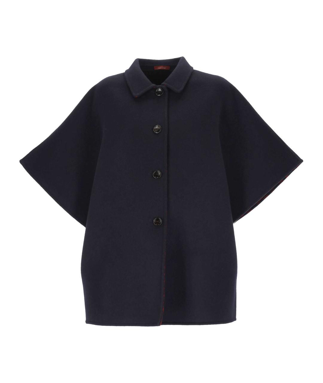 GUCCI Темно-синее шерстяное пальто, фото 1