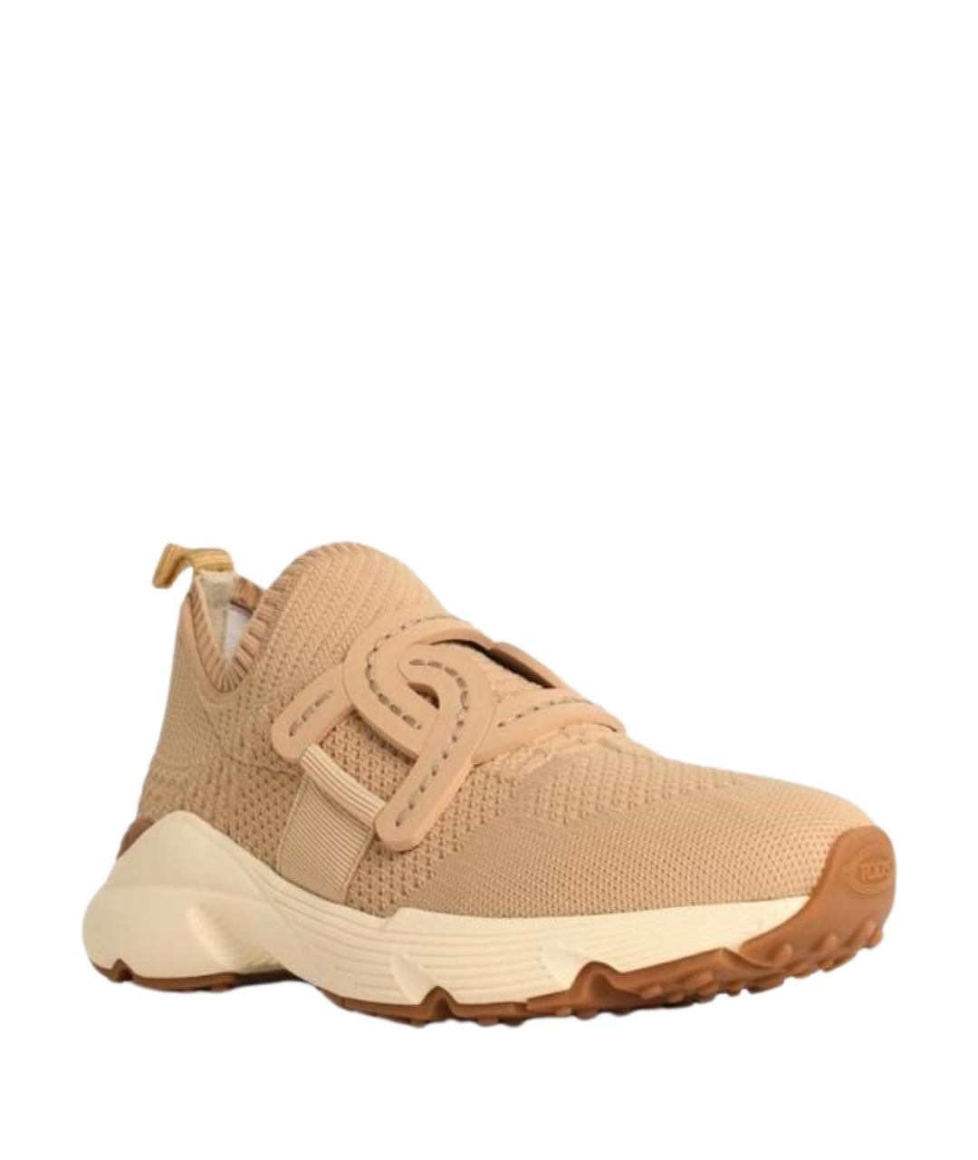 TOD'S Бежевые кроссовки, фото 2