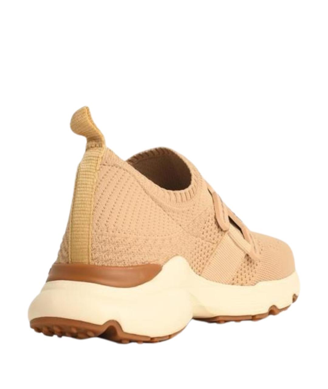 TOD'S Бежевые кроссовки, фото 3