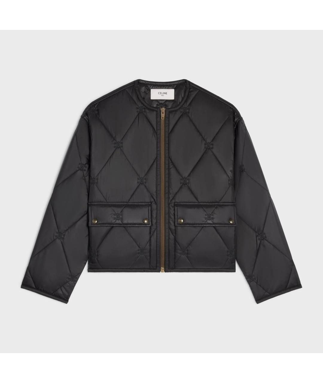 CELINE Черная полиэстеровая куртка, фото 1