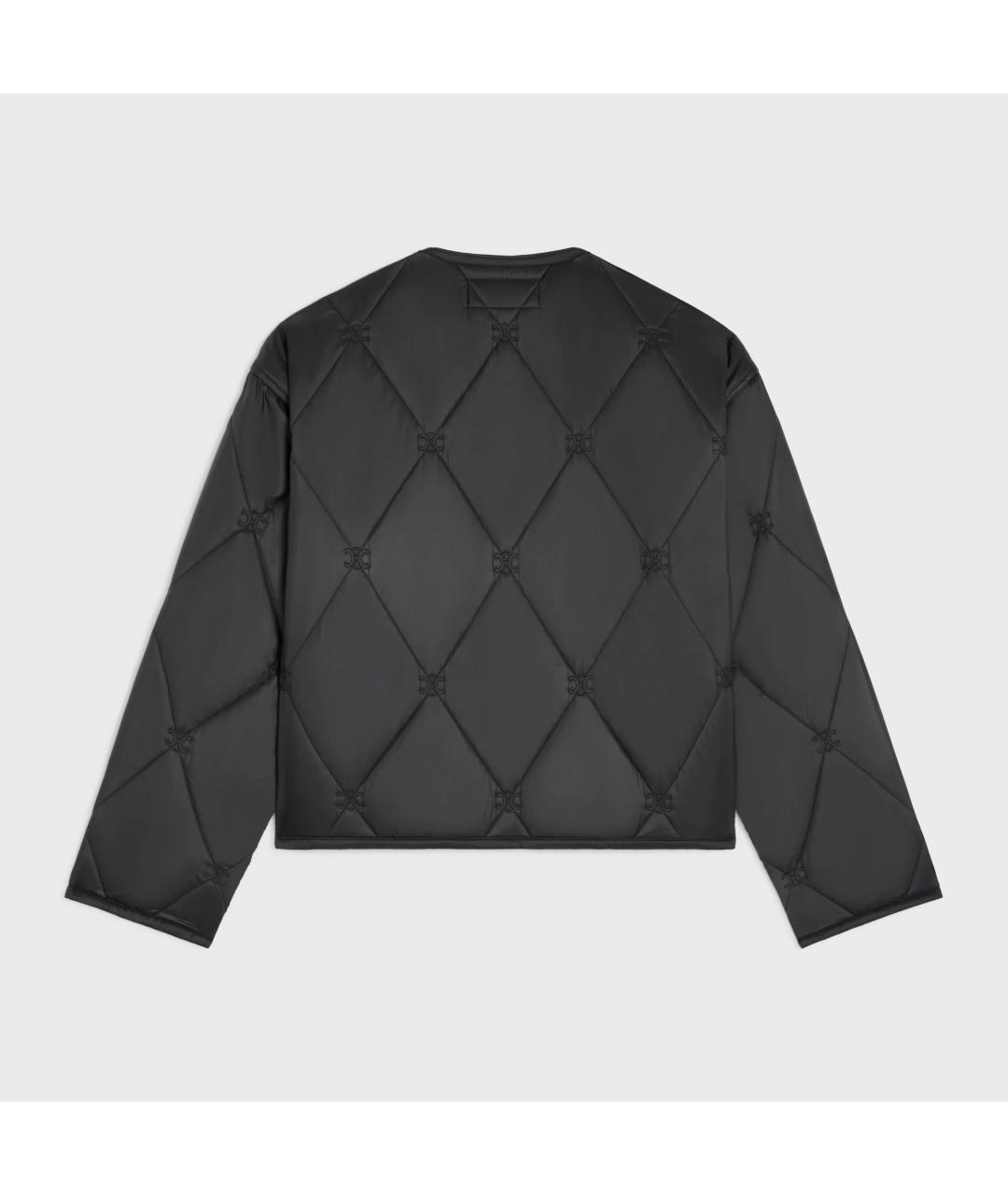 CELINE Черная полиэстеровая куртка, фото 3