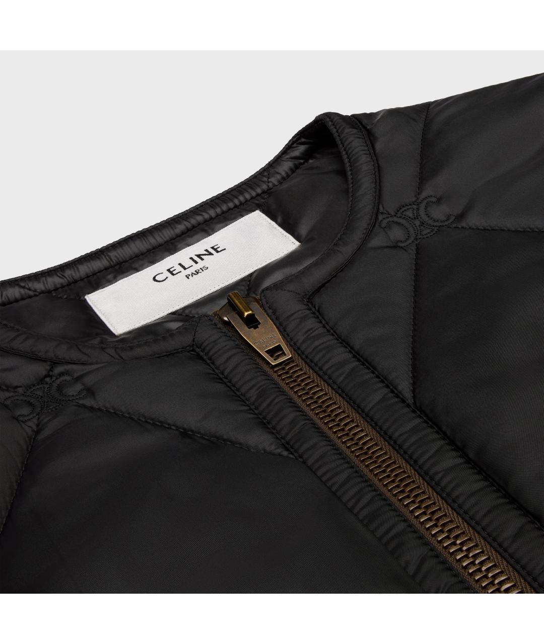 CELINE Черная полиэстеровая куртка, фото 2