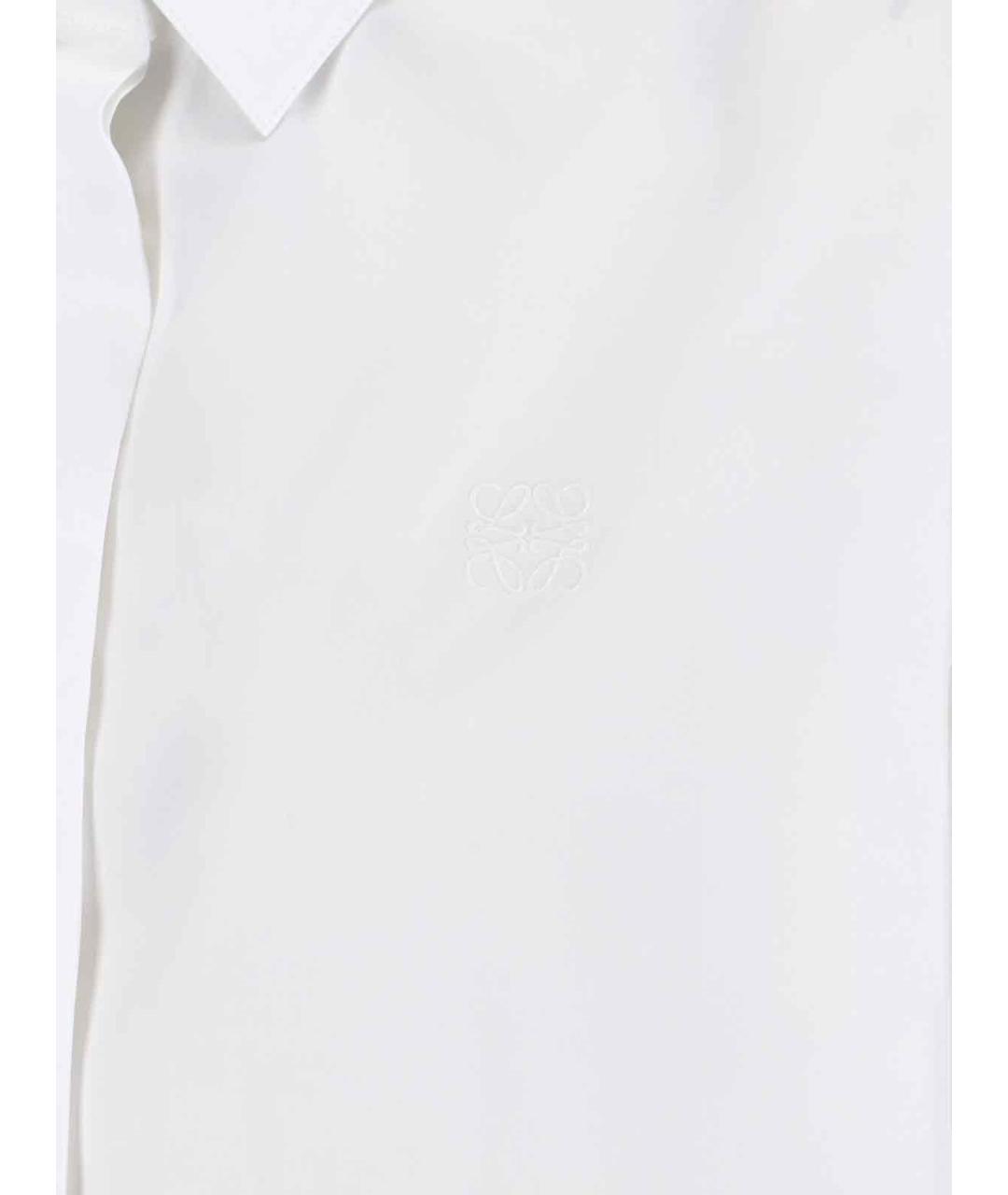 LOEWE Белое хлопковое повседневное платье, фото 3