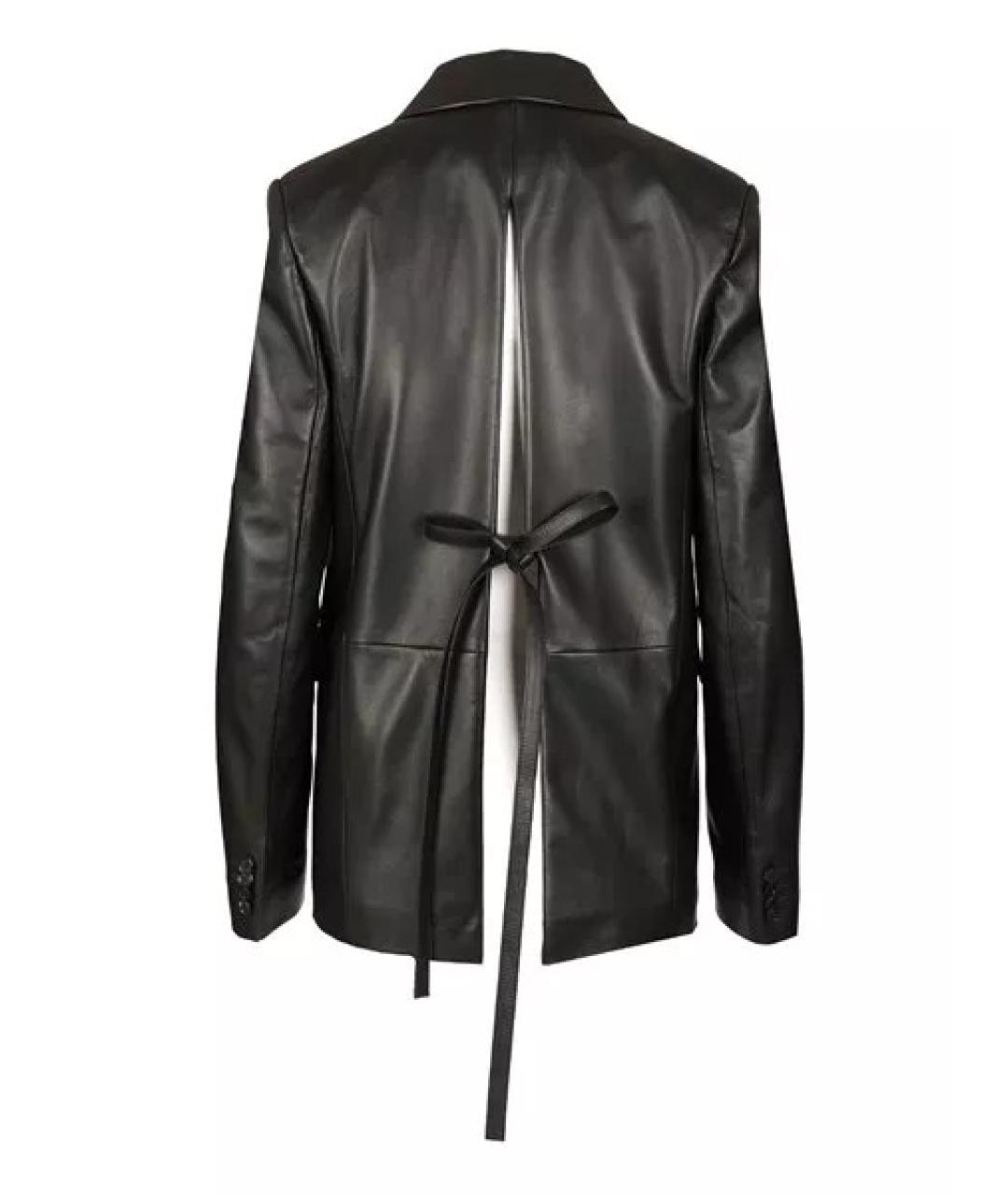 LOEWE Черный кожаный жакет/пиджак, фото 2