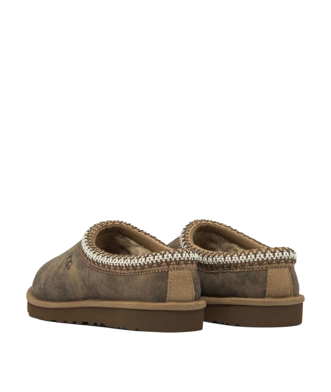 UGG AUSTRALIA Коричневые кожаные низкие ботинки, фото 4