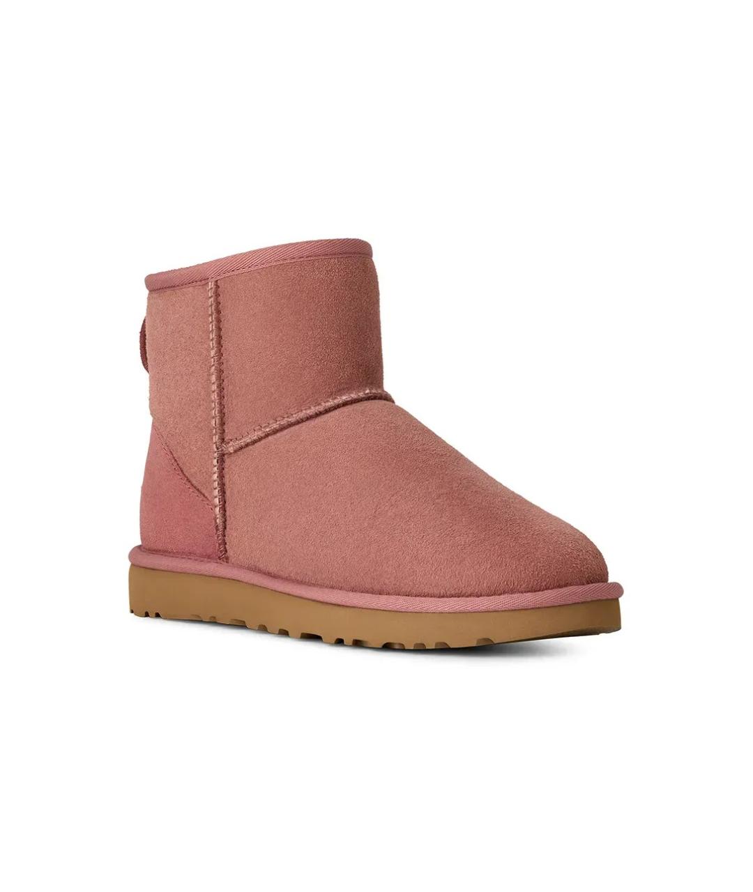 UGG AUSTRALIA Розовые замшевые ботинки, фото 2