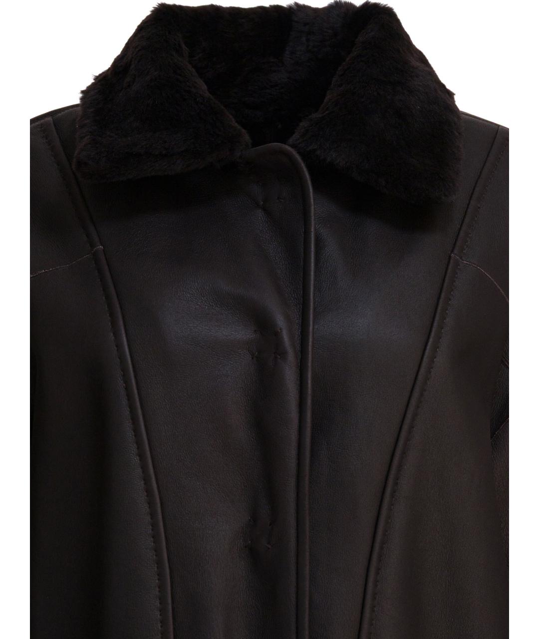 MAX MARA Коричневое меховое пальто, фото 6