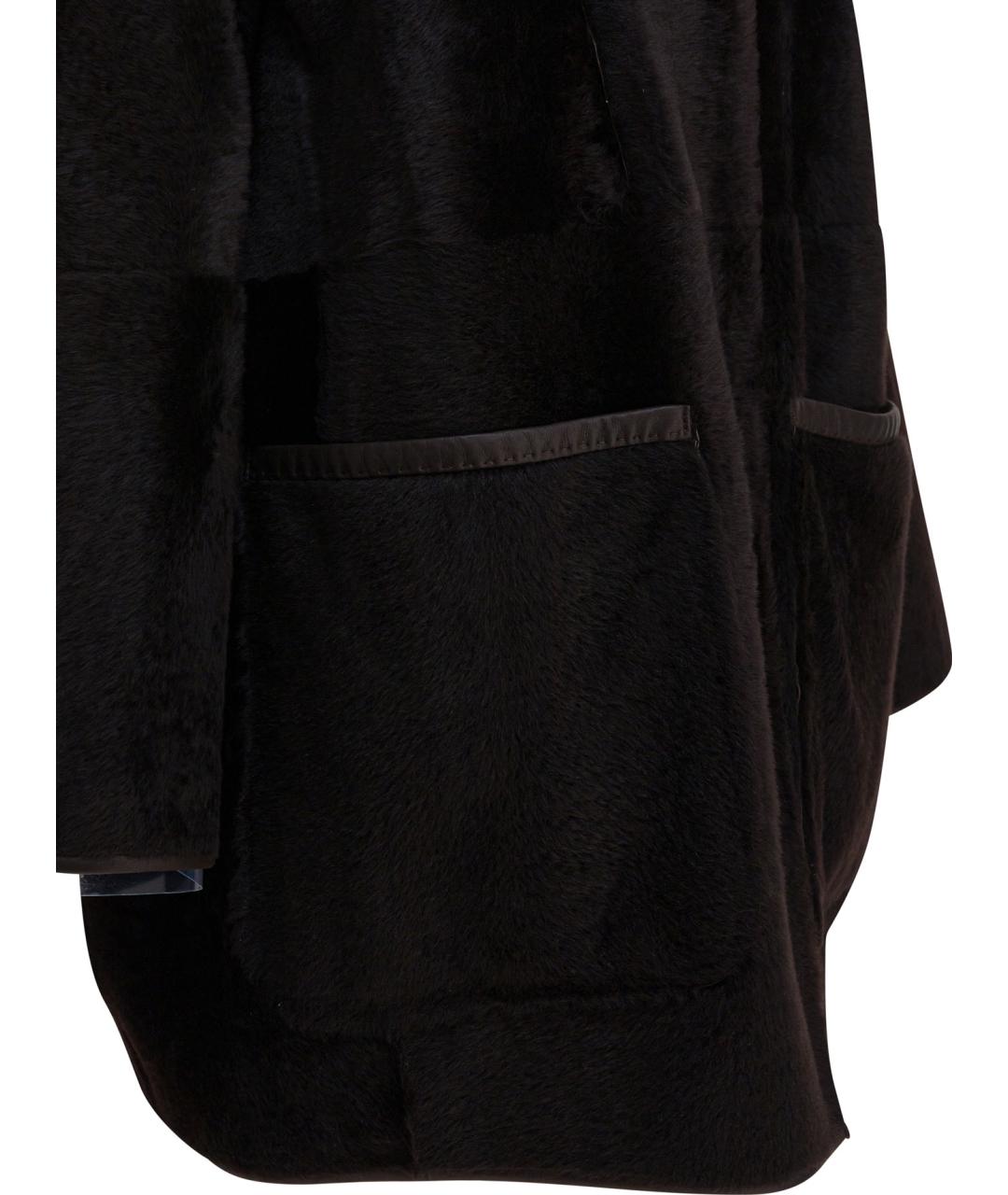 MAX MARA Коричневое меховое пальто, фото 5