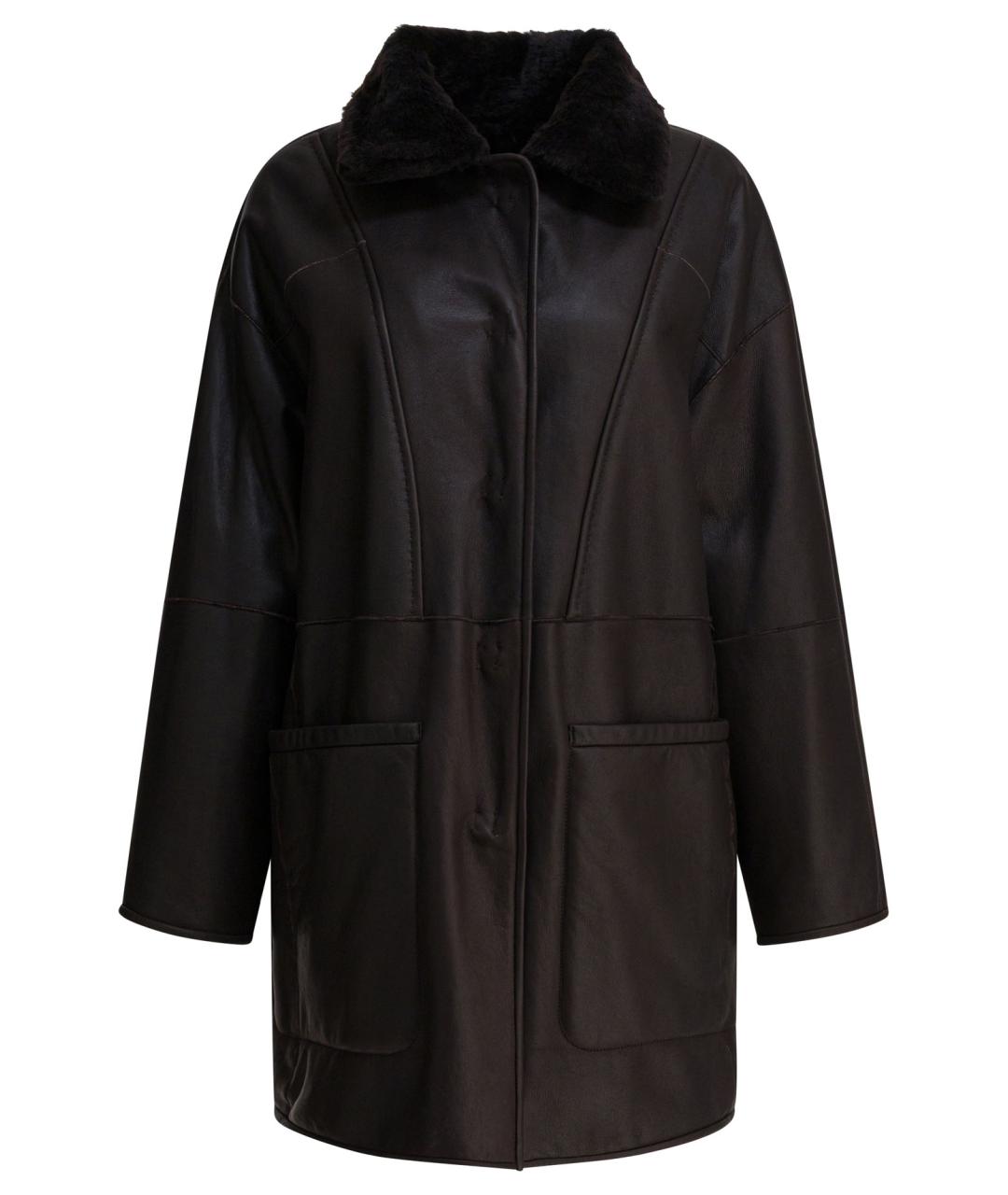 MAX MARA Коричневое меховое пальто, фото 2