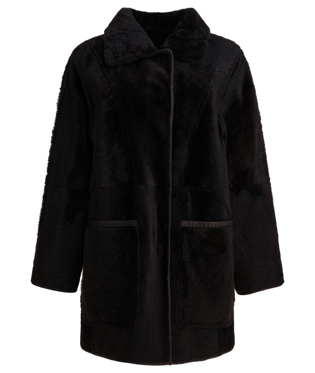 MAX MARA Коричневое меховое пальто, фото 1