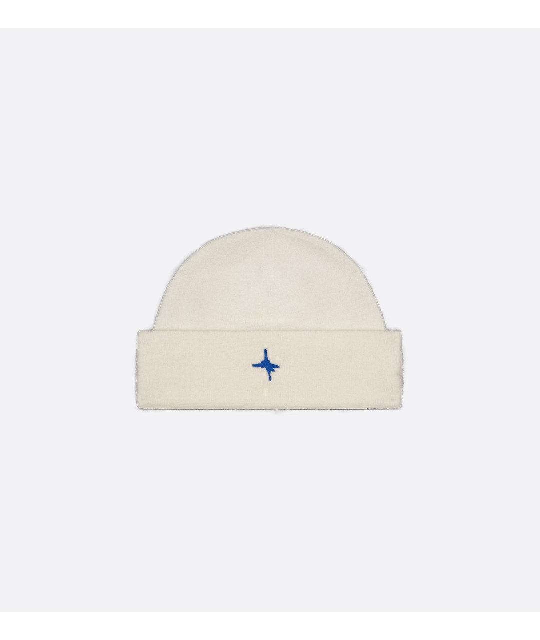 CHRISTIAN DIOR Белая шерстяная шапка, фото 2