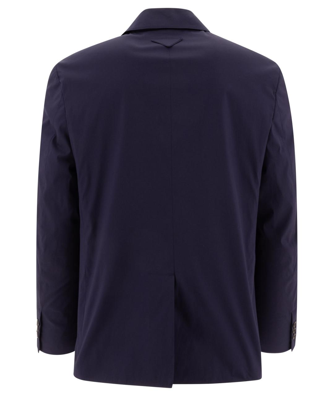 PRADA Синий хлопковый пиджак, фото 2