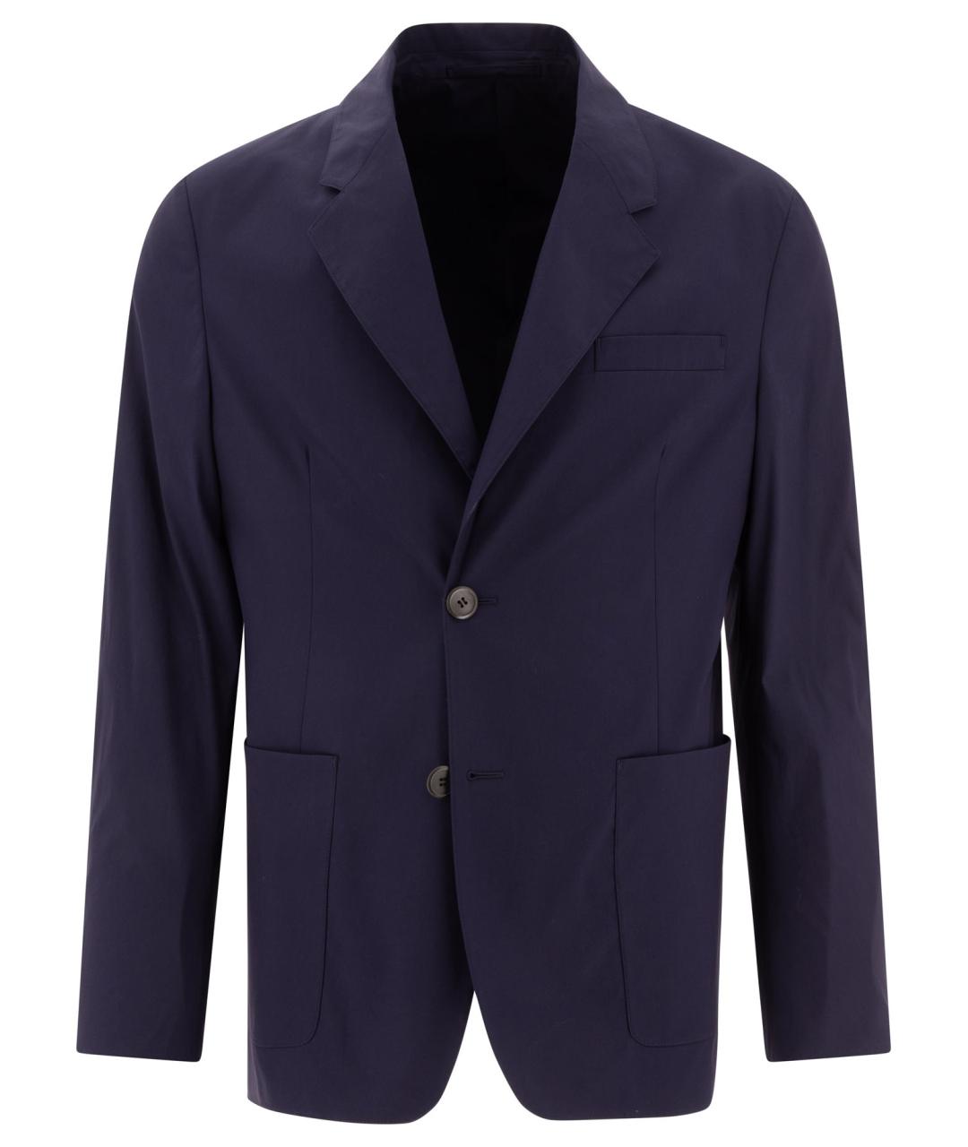 PRADA Синий хлопковый пиджак, фото 1