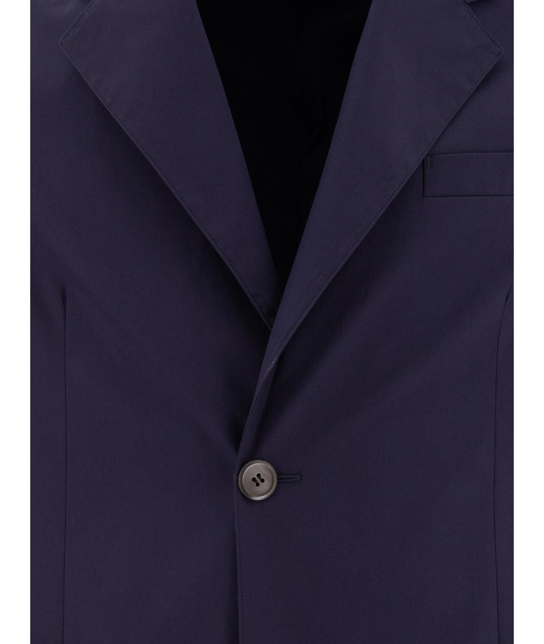 PRADA Синий хлопковый пиджак, фото 3