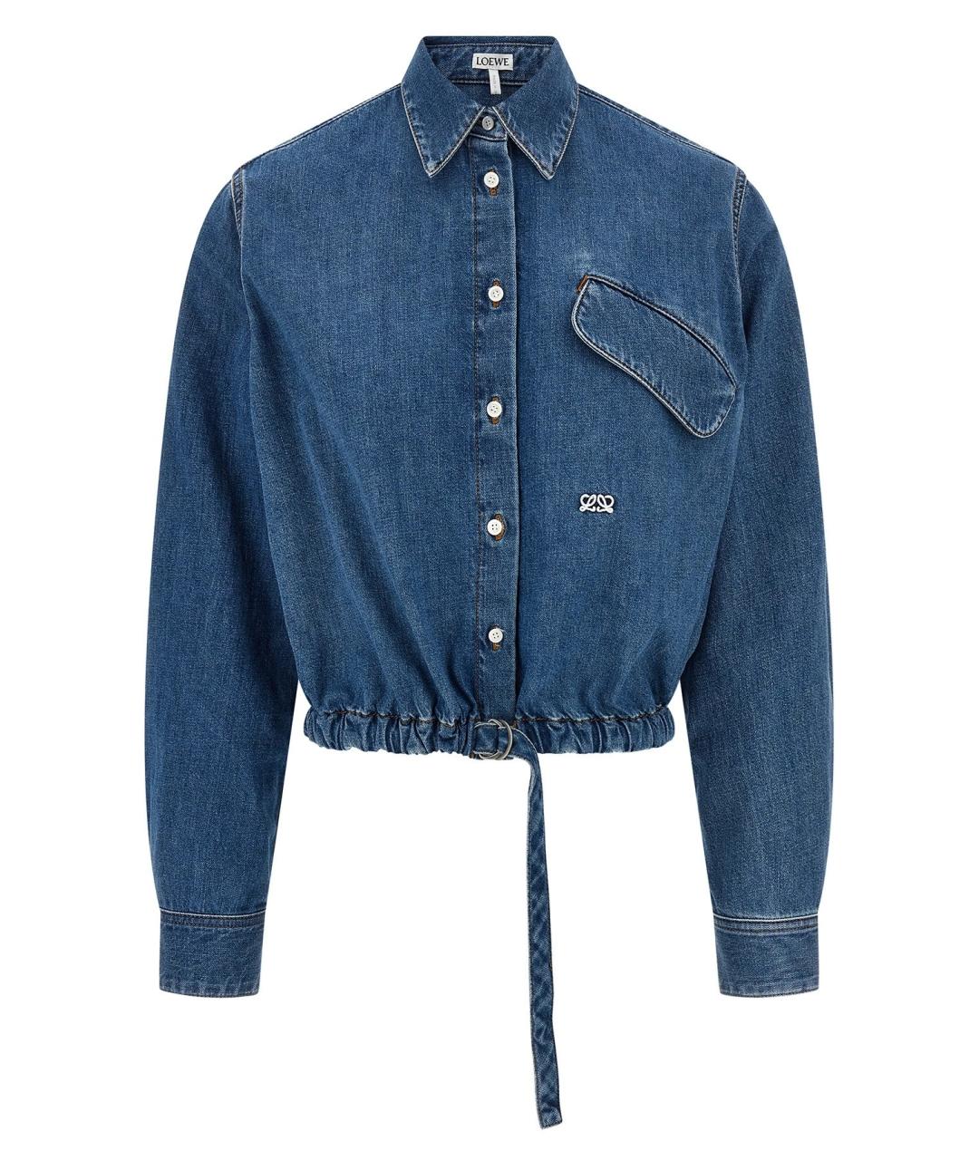LOEWE Синяя хлопковая куртка, фото 1
