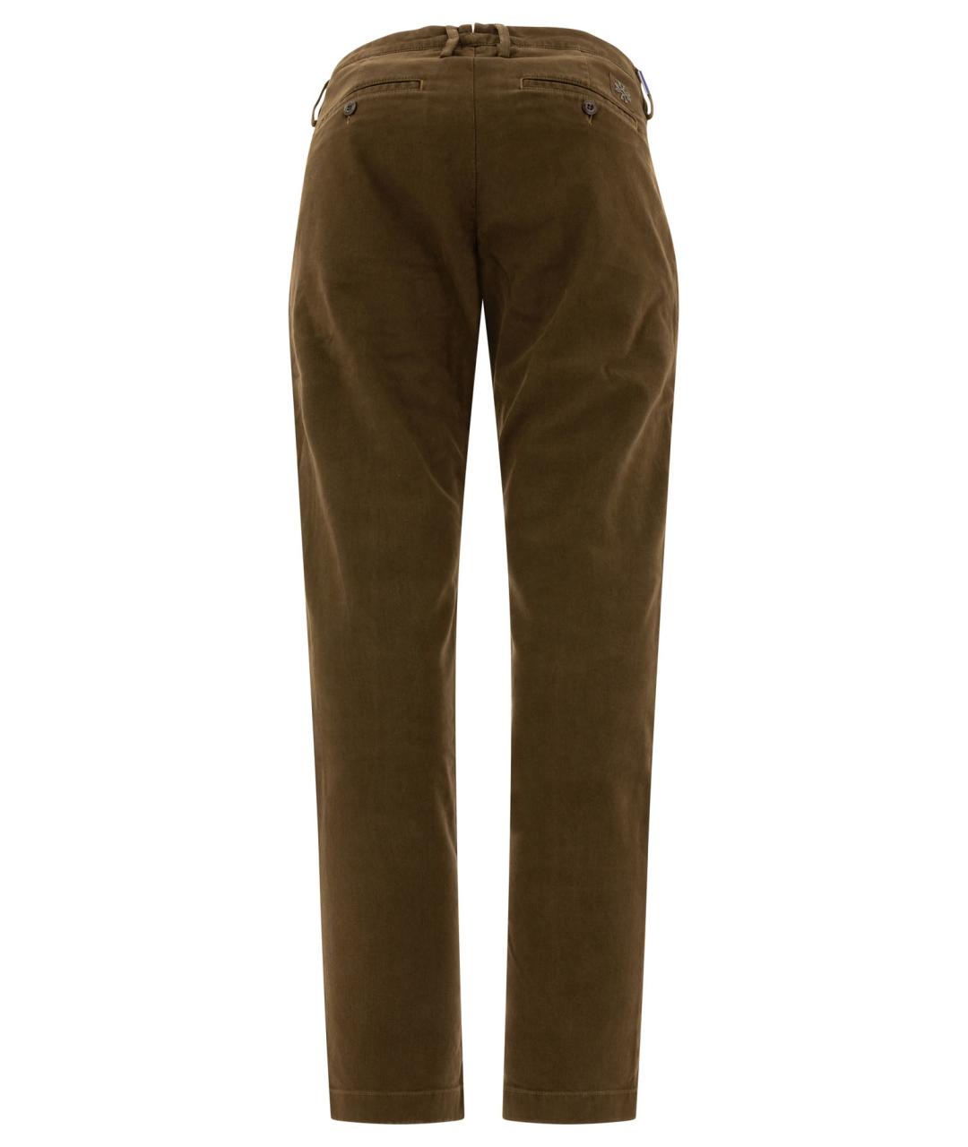 JACOB COHEN Коричневые хлопковые повседневные брюки, фото 2