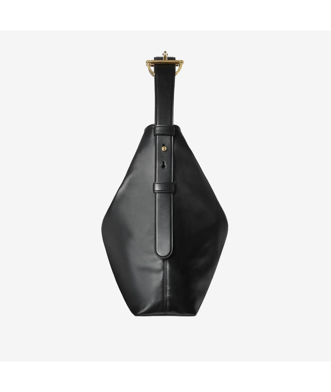 GUCCI Черная кожаная сумка с короткими ручками, фото 4